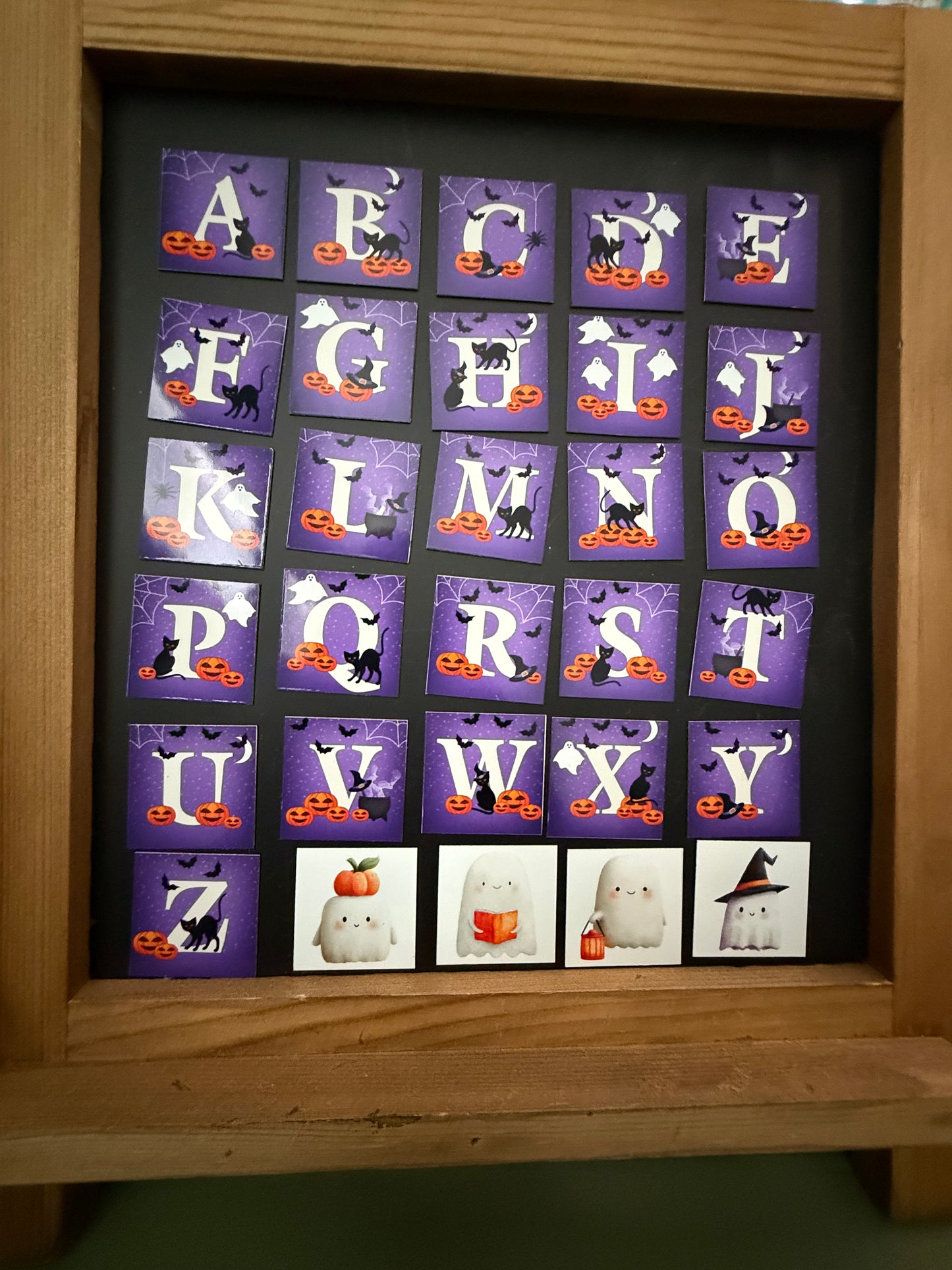 Halloween Alphabet Magnets