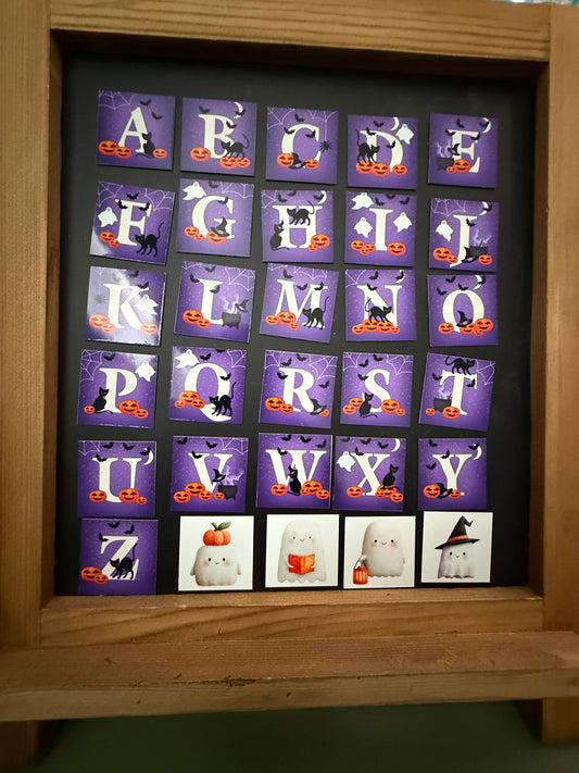 Halloween Alphabet Magnets