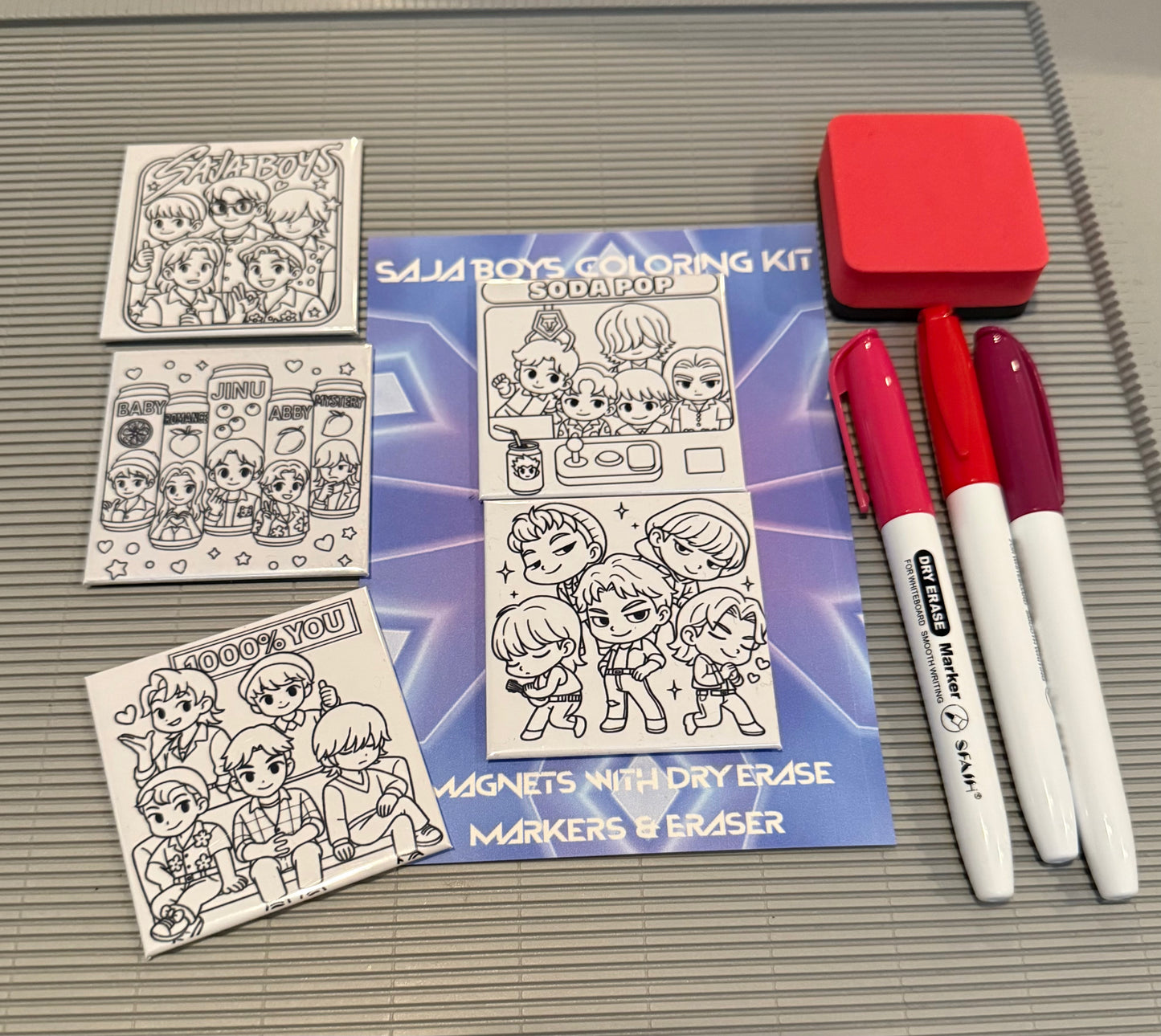 Kpop Hunter Coloring Magnet Kit